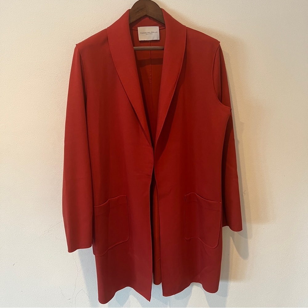 Carolina Belle Montreal Open Front Long Line Jacket - Picture 2 of 10